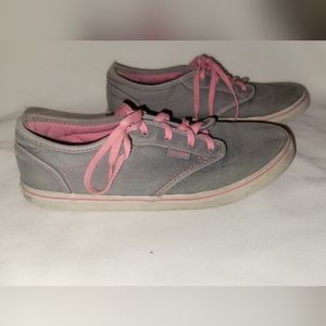 Vans Youth Girl's Shoes Size 4.5 - Blue/Grey & Pink